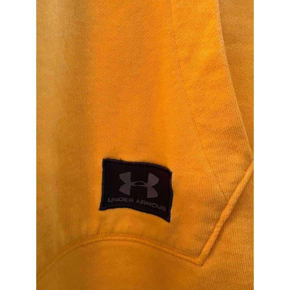 Under Armour Project Rock Blood Sweat Respect Short Sleeve Hoodie Yellow Small - Picture 5 of 9